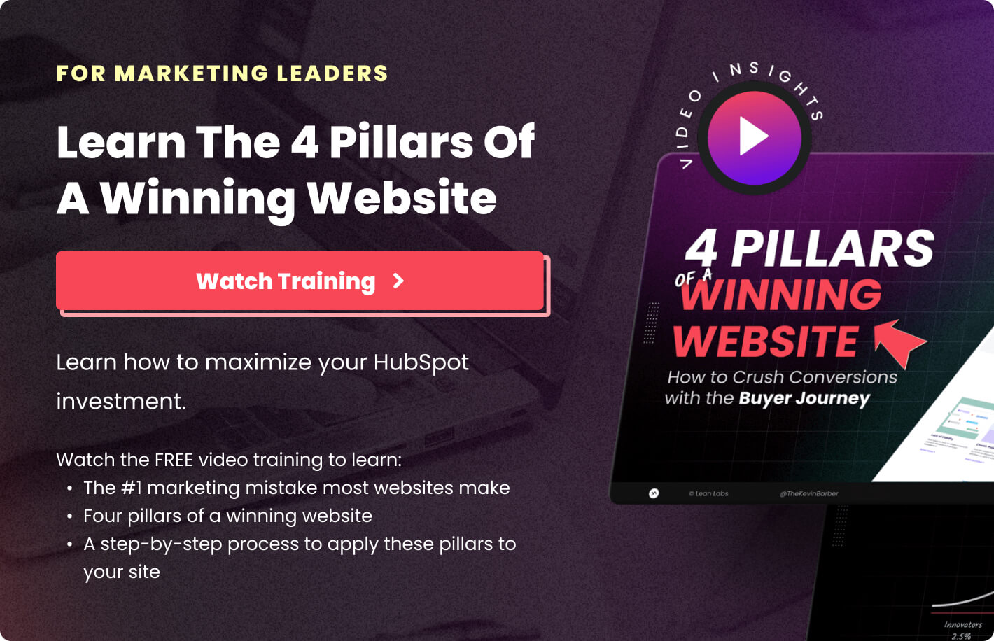 Pillars of winning websites Blog Offer